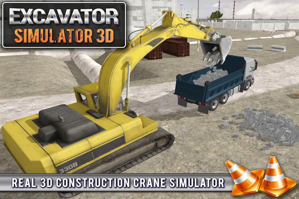 Мобильное приложение Экскаватор Кран симулятор 3D